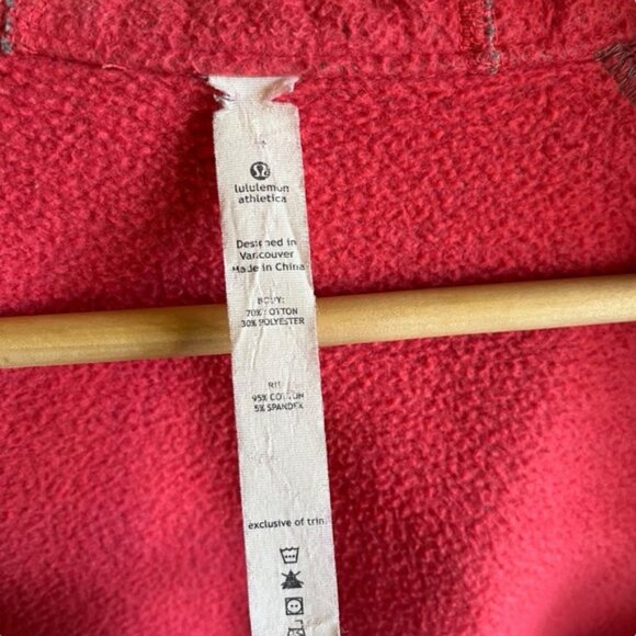 Lululemon Scuba Hoodie Size 4 Grey Pink Factory Distressed - Picture 14 of 16